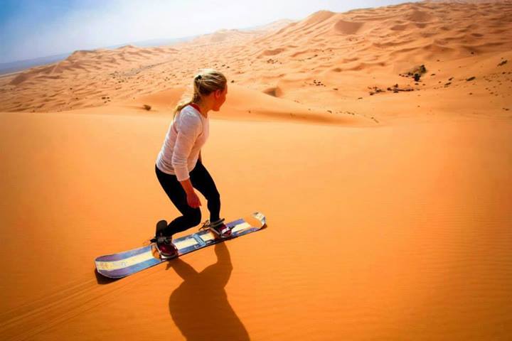 SANDBOARDING MERZOUGA ERG CHEBBI DUNESSAHARA DESERT CAMPING MAIN CAMP LUXURY DESERT CAMP BEST